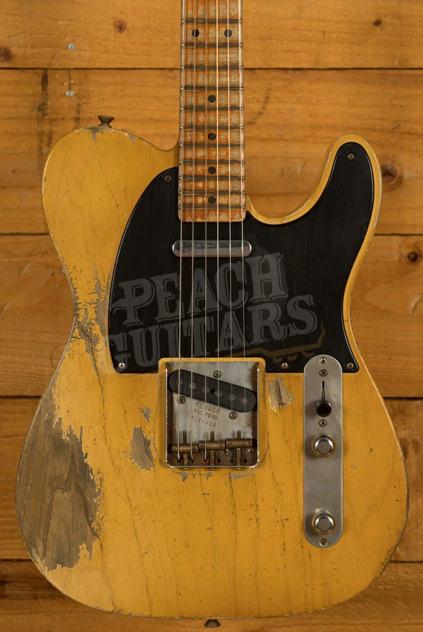 Fender Custom Shop Masterbuilt Dale Wilson 54 Tele - Heavy Relic Smoked Nocaster Blonde