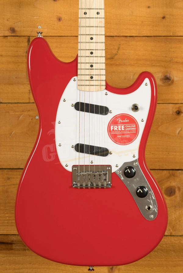 Squier Sonic Mustang Maple Torino Red