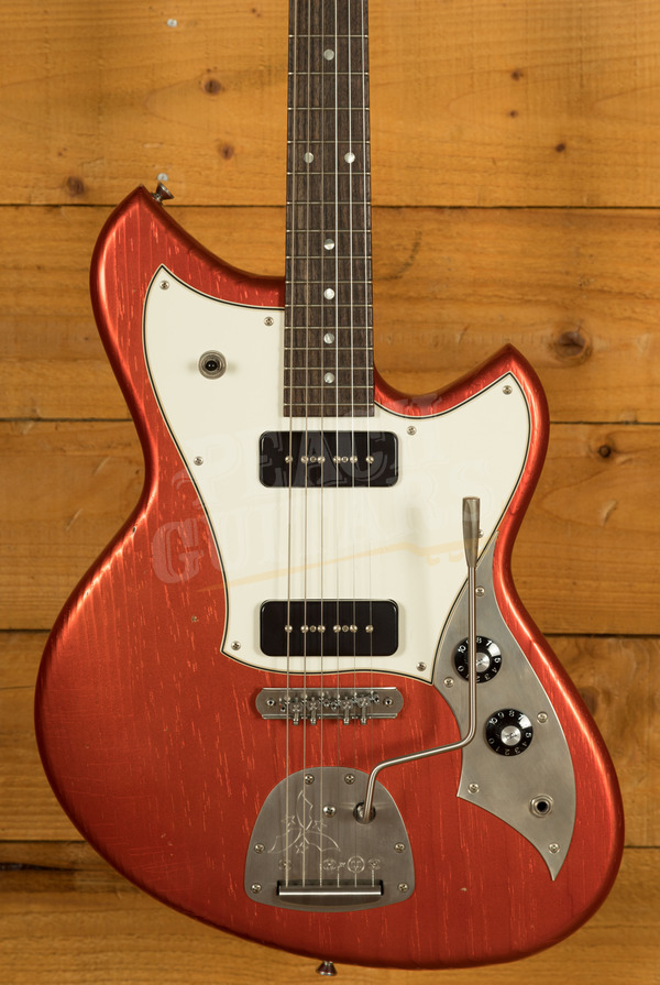 Novo Nucleus Serus J | Candy Apple Red - Parchment Pickguard