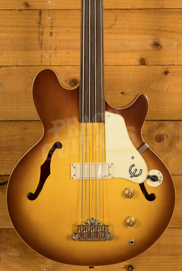 Epiphone Jack Casady Fretless Bass | Aged Royal Tan