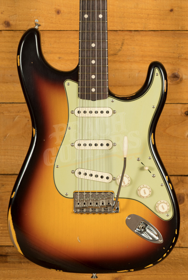 Fender Custom Shop '59 Strat Relic w/CC Hardware 3-Colour Sunburst