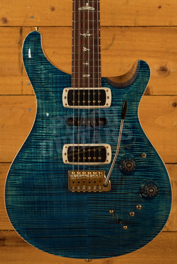 PRS Experience Modern Eagle V - 10 Top River Blue - Pattern Neck