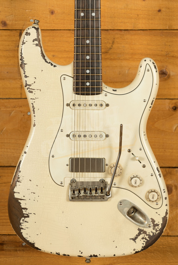 Hemstock Guitars Modern No.3 | Roasted Maple w/Rosewood - Olympic White