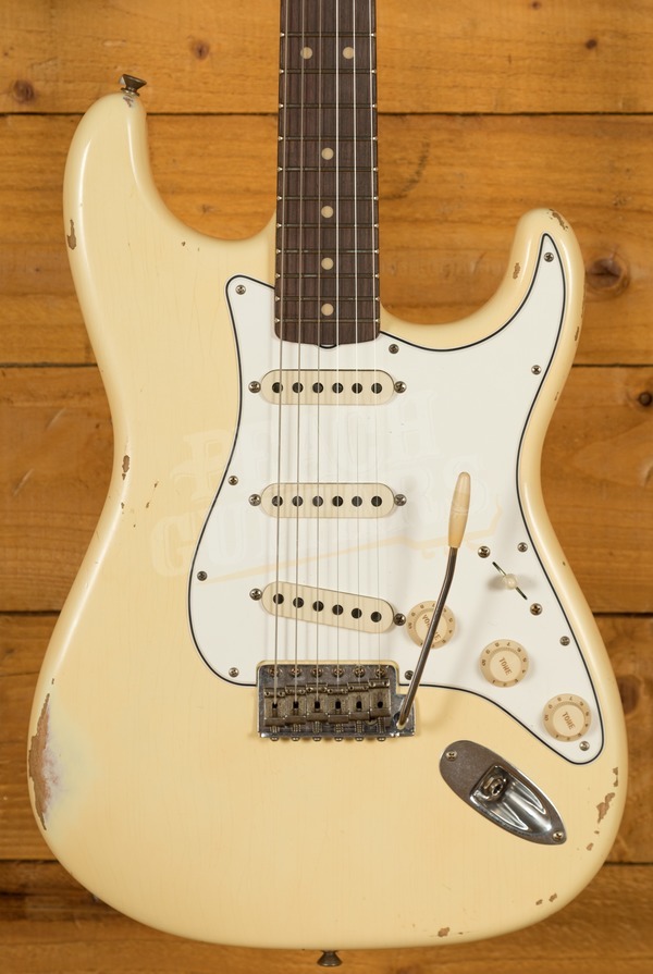 Fender Custom Shop '65 Strat Relic Rosewood Aged Vintage White