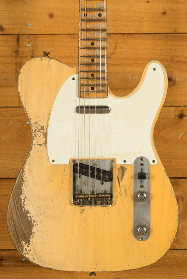Fender Custom Shop '54 Tele Dale Wilson Masterbuilt Heavy Relic White Blonde