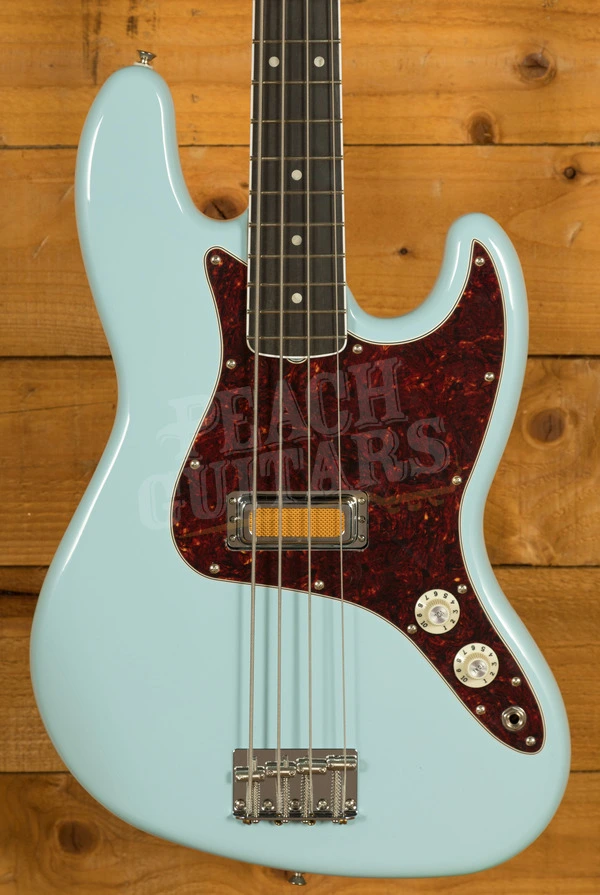 Fender Gold Foil Jazz Bass - Ebony - Sonic Blue