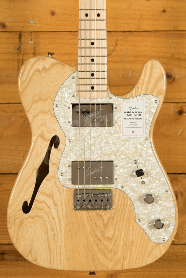 Fender MIJ Traditional 70s Tele Thinline Natural - Peach Guitars