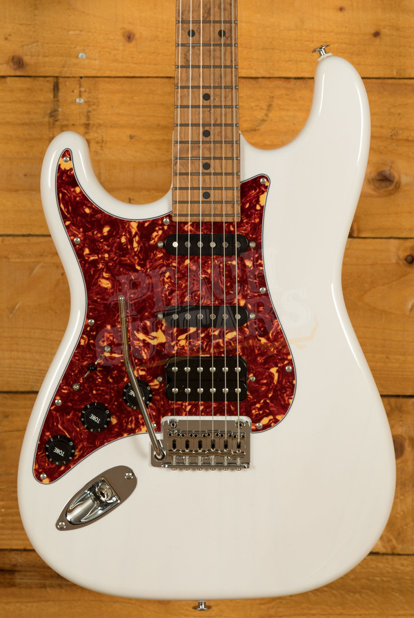 Suhr Limited Edition Classic S Paulownia Trans White HSS - Left Handed