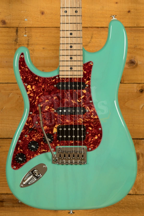 Suhr Limited Edition Classic S Paulownia Trans Seafoam Green HSS - Left Handed