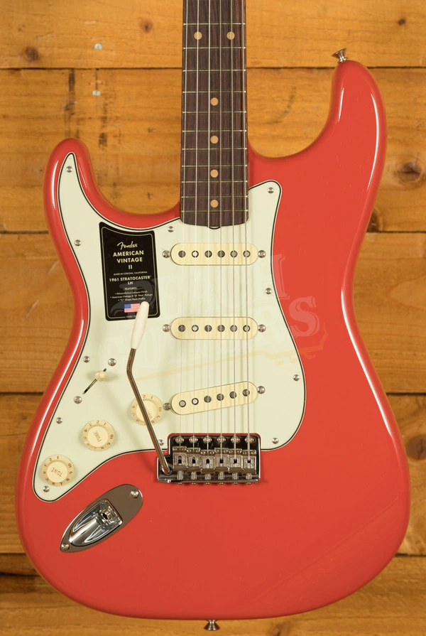 Fender American Vintage II 1961 Stratocaster Left-Handed - Rosewood - Fiesta Red