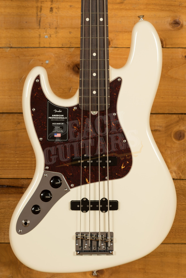 Fender American Professional II Jazz Bass | Left-Handed - Rosewood - Olympic White
