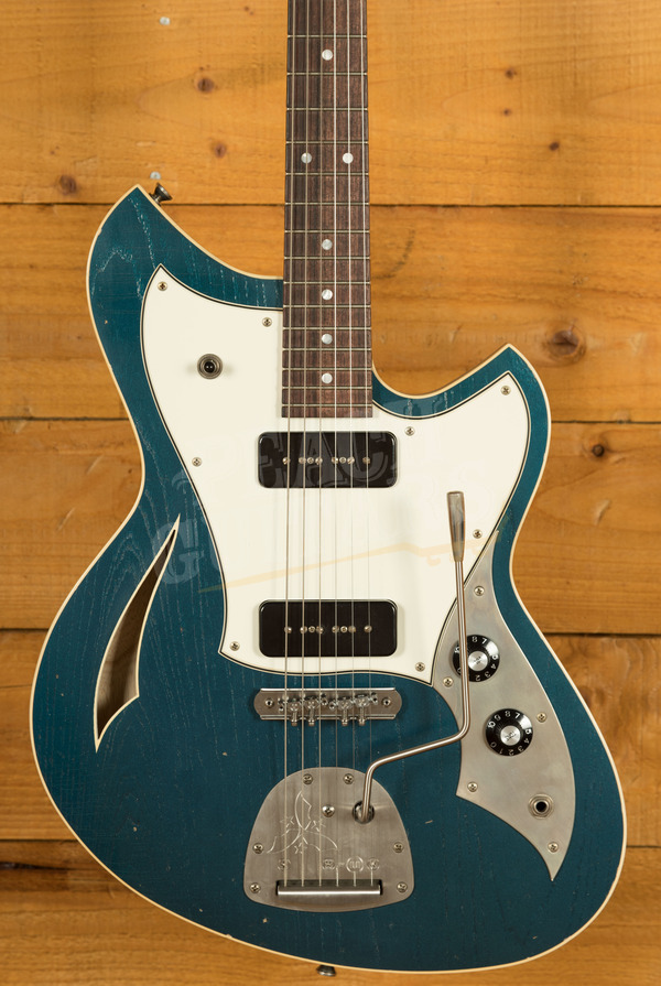 Novo Nucleus Miris J | Lake Como Blue - Parchment Pickguard