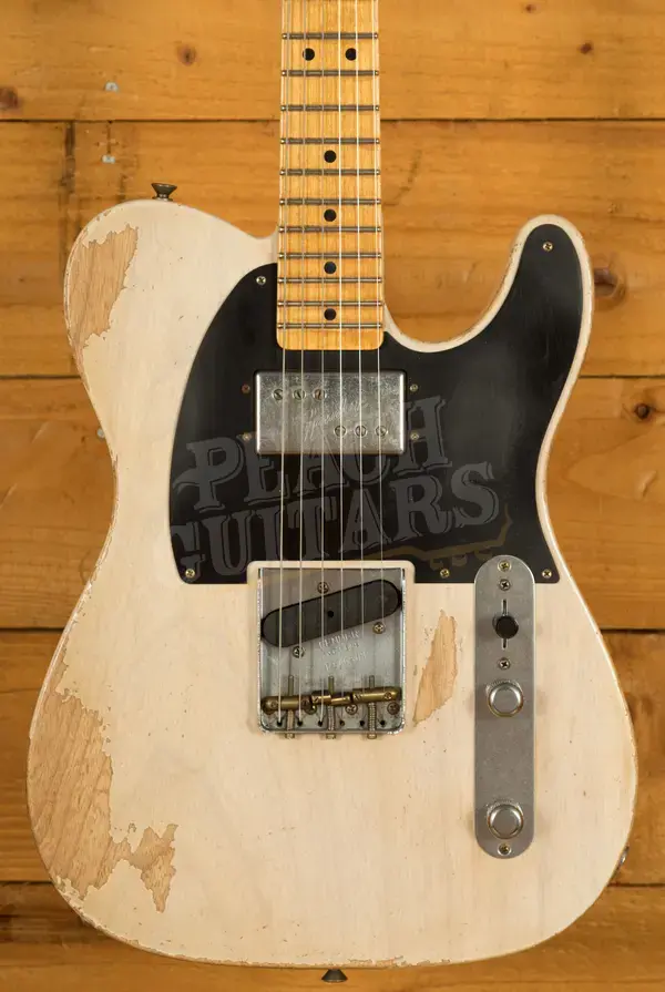 Fender Custom Shop '51 Loaded CuNiFe Tele David Brown Masterbuilt Heavy Relic Aged White Blonde