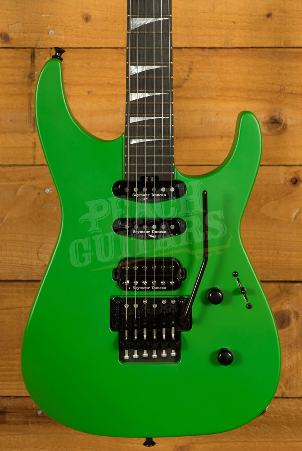 Jackson American Series Soloist SL3 Ebony Satin Slime Green
