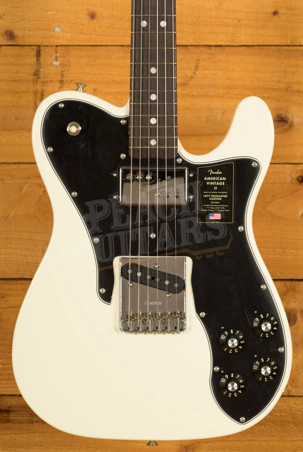 Fender American Vintage II 1977 Telecaster Custom - Rosewood - Olympic White