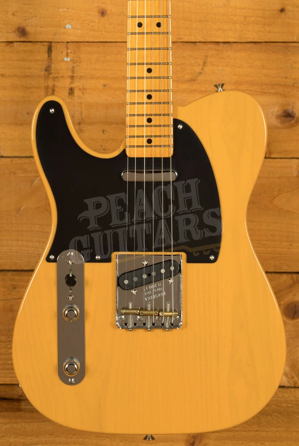 Fender American Vintage II 1951 Telecaster Left-Handed - Maple - Butterscotch Blonde