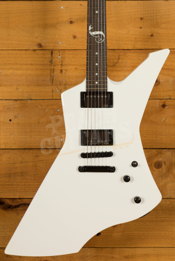 ESP LTD James Hetfield SNAKEBYTE Snow White Peach Guitars