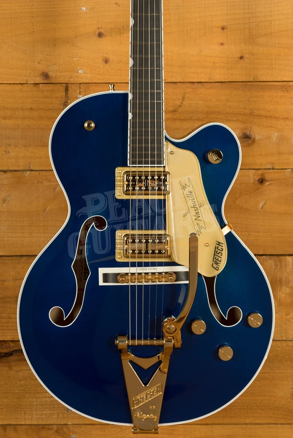 Gretsch G6120TG Players Edition Nashville Hollow Body Azure Metallic