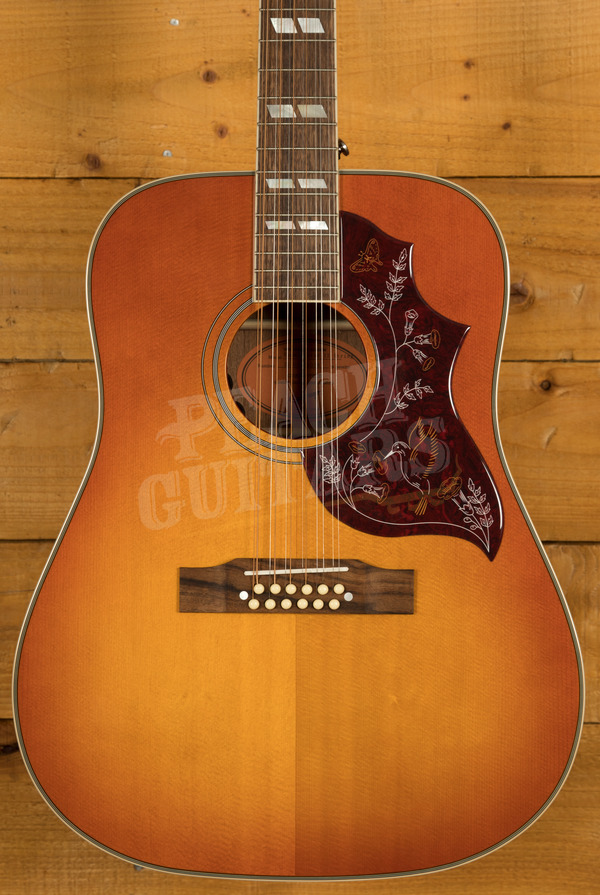 Epiphone "Inspired by Gibson" Hummingbird 12string Peach Guitars