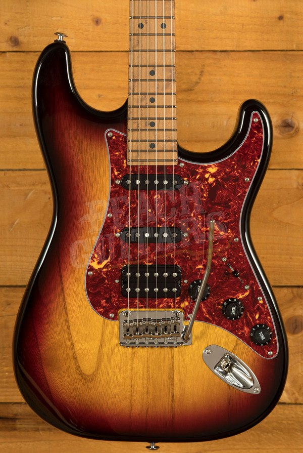 Suhr Limited Edition Classic S Paulownia 3-Tone Burst HSS