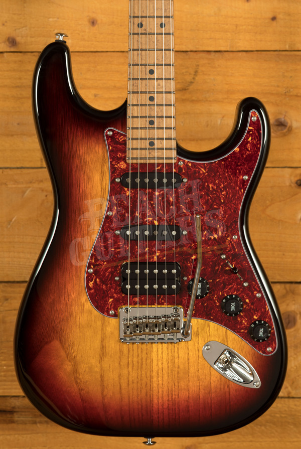 Suhr Limited Edition Classic S Paulownia 3-Tone Burst HSS