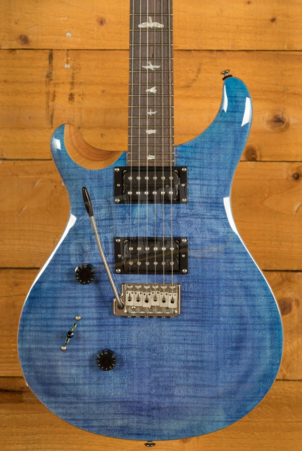 PRS SE Custom | Custom 24 "Lefty" - Faded Blue - Left-Handed