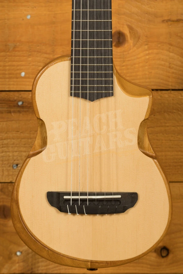 Ibanez AUP10N Solid Back & Sides Piccolo Nylon Guitar - Open Pore Natural