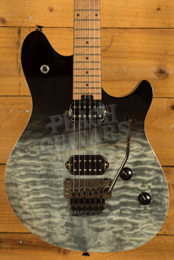 EVH Wolfgang Standard Quilted Maple Top Baked Maple Neck Black Fade 