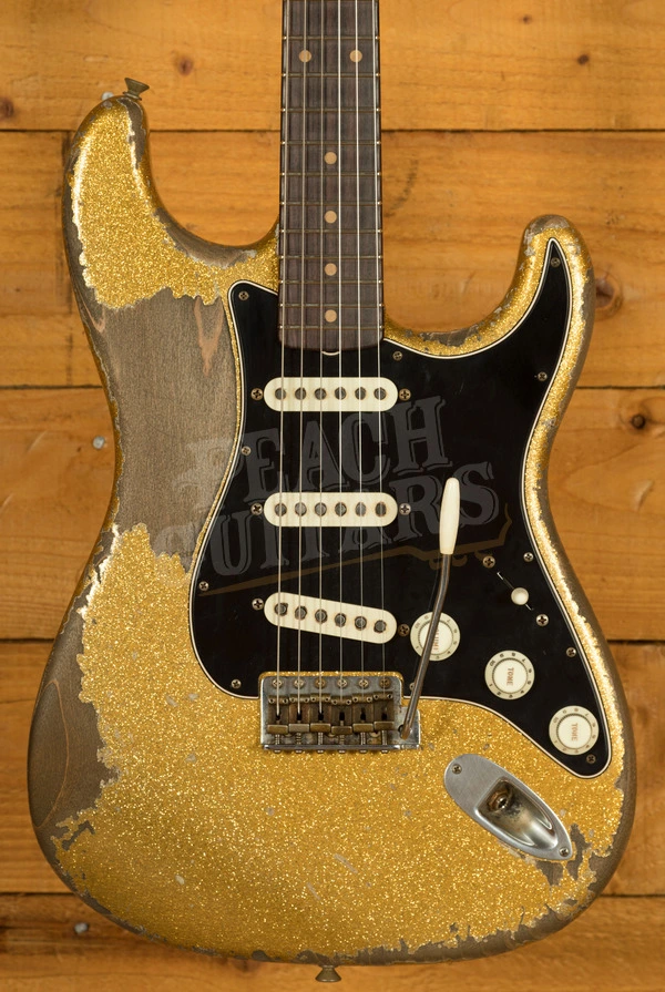 Fender Custom Shop Masterbuilt Dale Wilson 60 Strat - Heavy Relic Gold Sparkle