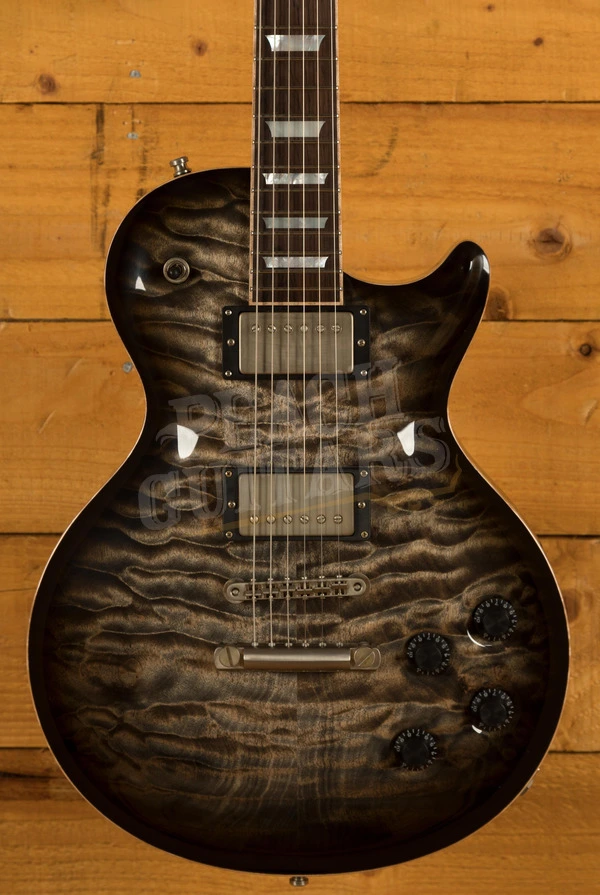 Nik Huber - Orca 59 Exceptional Quilt Top w/Braz RW Fretboard Charcoal Burst