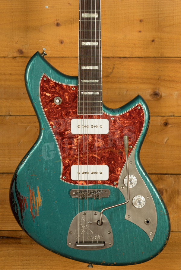 Novo Custom Series Serus J | Ocean Turquoise over '64 3-Tone Burst