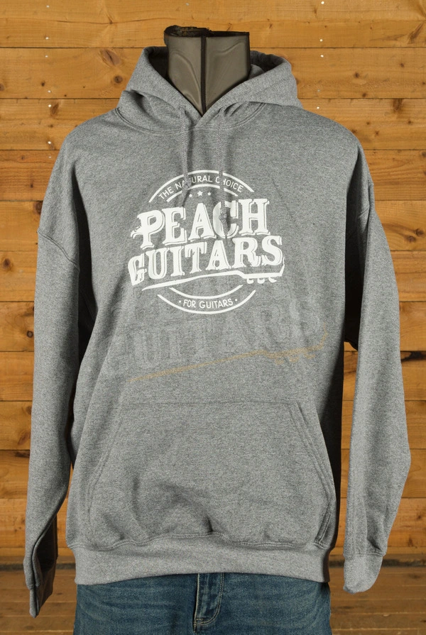 Peach Guitars Heavy Blend Hoodie - Graphite Heather
