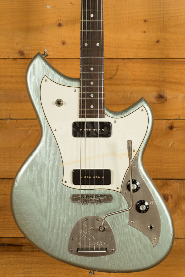 Novo Nucleus Serus J | Ice Blue Metallic - Parchment Pickguard