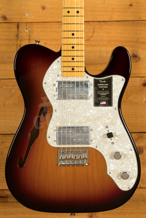 Fender American Vintage II 1972 Telecaster Thinline | 3-Colour Sunburst