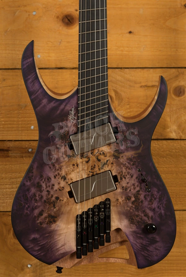 *Mayones Hydra Elite VF - Ebony - Dirty Purple Blue Burst