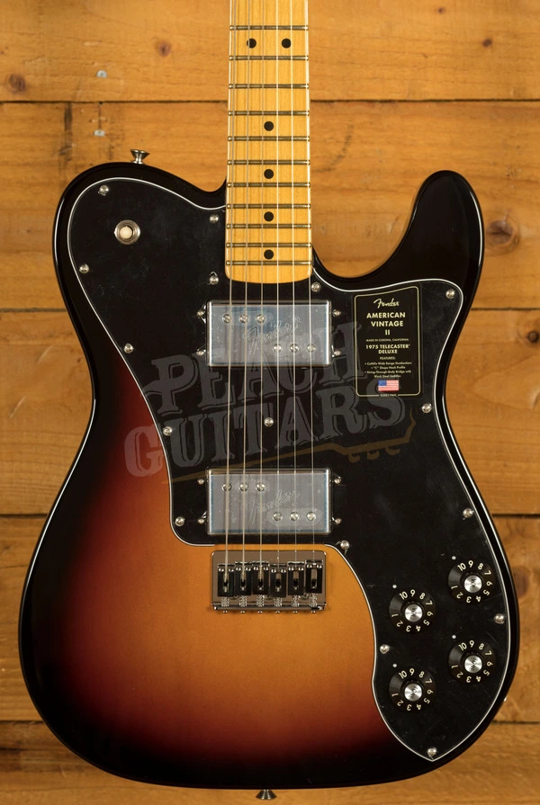 Fender American Vintage II 1975 Telecaster Deluxe - Maple - 3-Colour Sunburst