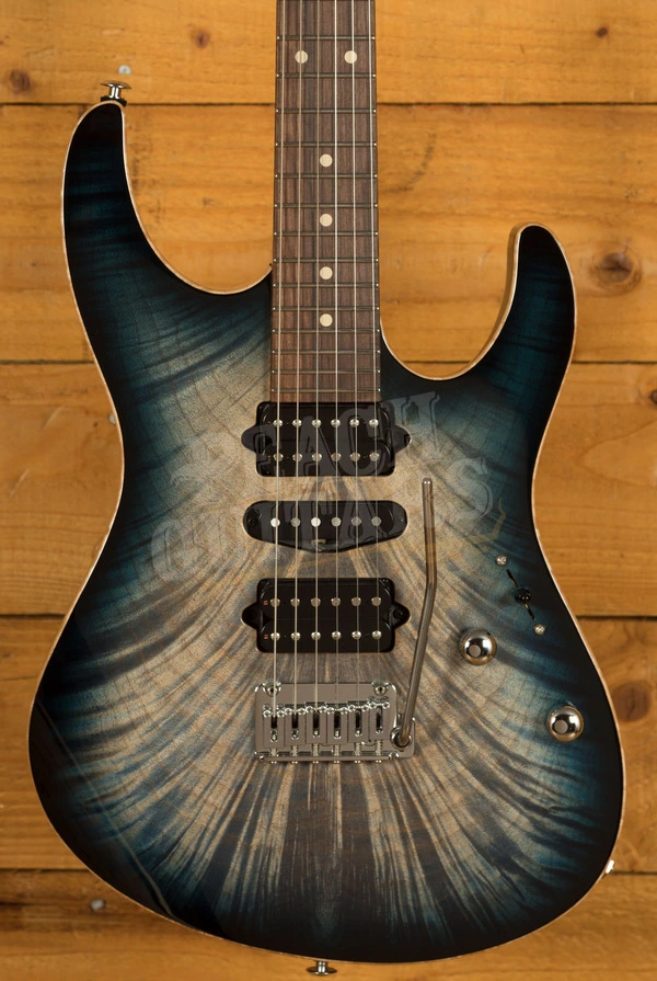 Suhr Modern Plus Faded Trans Whale Blue Burst Pau Ferro