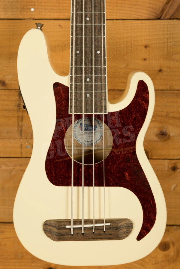 Fender Fullerton Precision Bass Ukulele - Olympic White