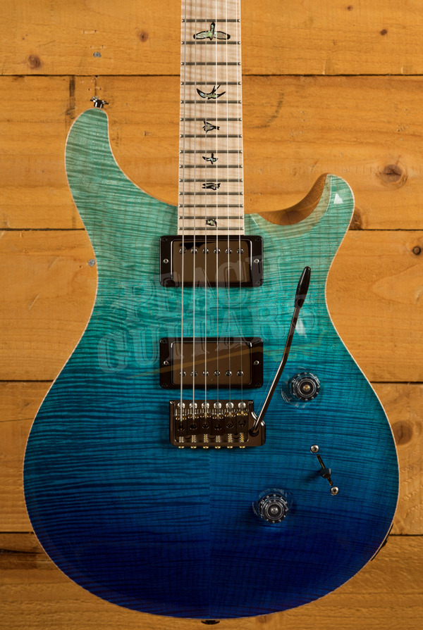 PRS Custom 24 Wood Library Blue Fade - Peach Guitars