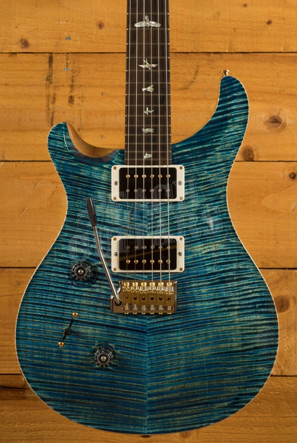 PRS Wood Library Custom 24 River Blue Ziricote FB Left Handed