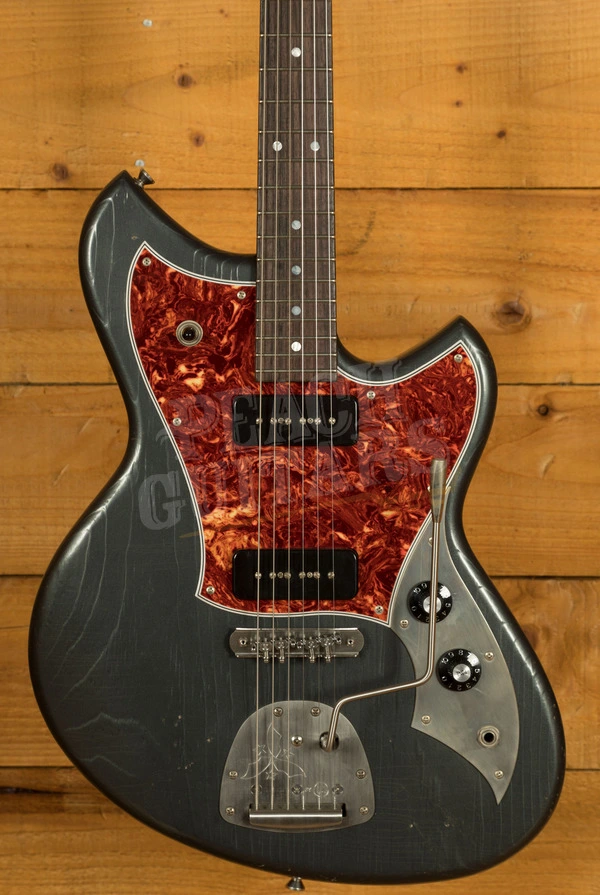 Novo Nucleus Serus J | Charcoal Frost - Tortoise Shell Pickguard