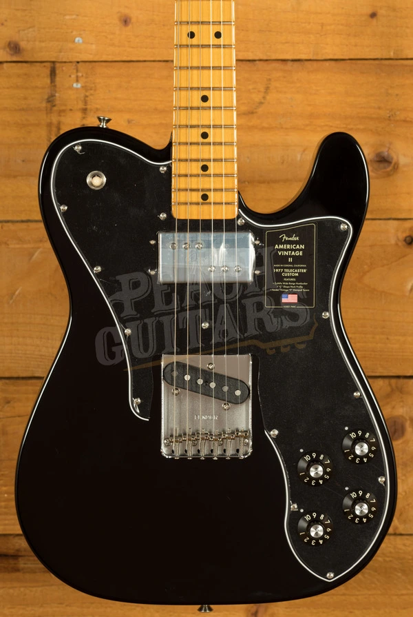 Fender American Vintage II 1977 Telecaster Custom - Maple - Black