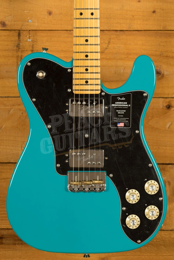 Fender American Professional II Telecaster Deluxe - Maple - Miami Blue