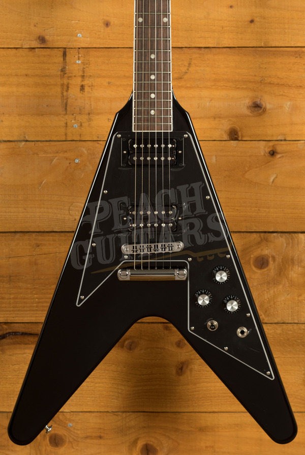 Gibson Peach European Exclusive | 70s Flying V - Ebony *B Stock*