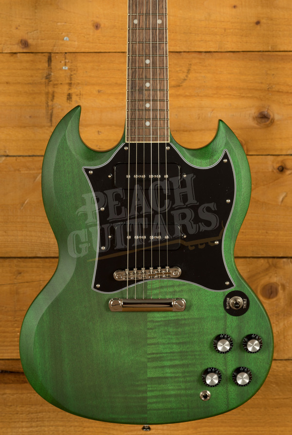 Epiphone Inspired By Gibson Collection | SG Classic Worn P-90s - Worn Inverness Green