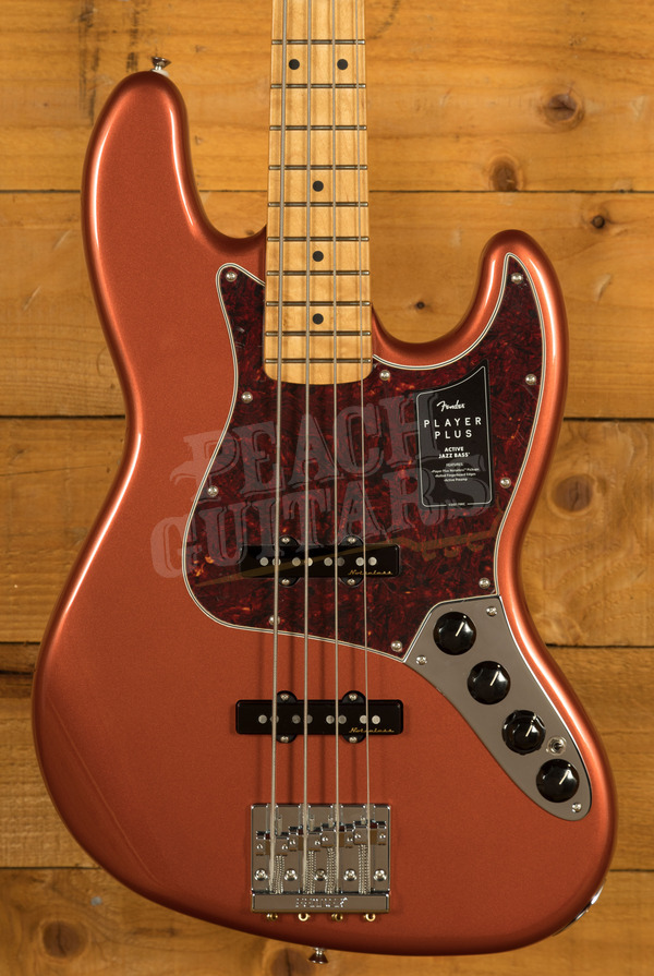 Fender Player Plus Jazz Bass | Maple - Aged Candy Apple Red