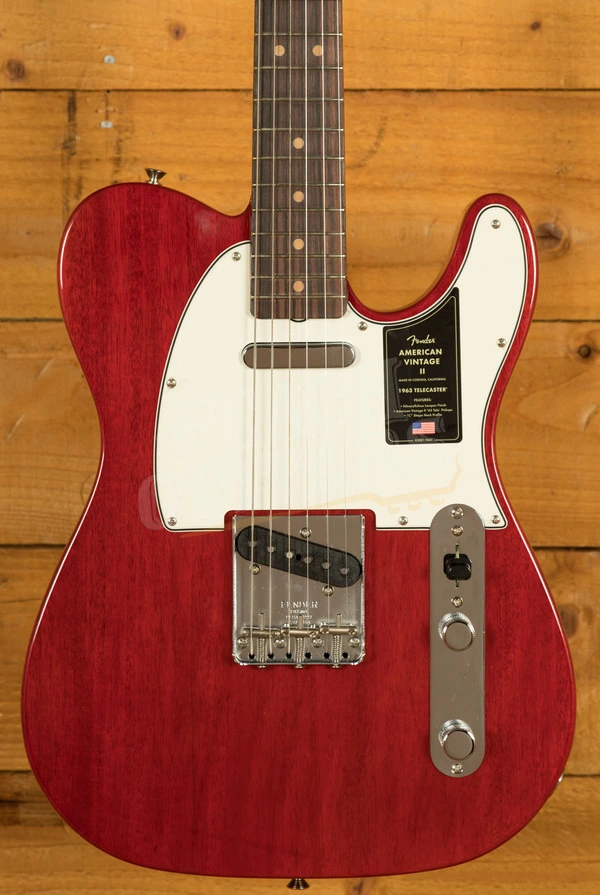 Fender American Vintage II 1963 Telecaster - Rosewood - Crimson Red Transparent