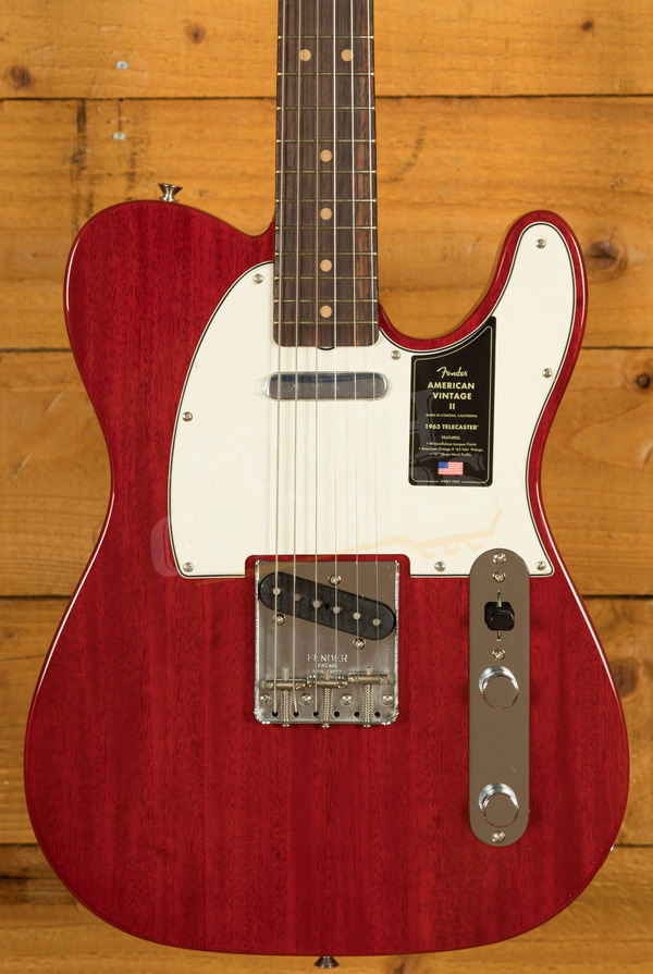 Fender American Vintage II 1963 Telecaster | Rosewood - Crimson Red Transparent