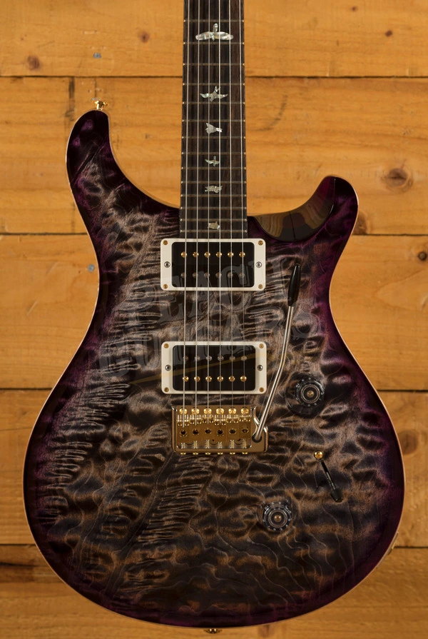 PRS Wood Library Custom 24 Charcoal Purpleburst Roasted Maple/Ziricote