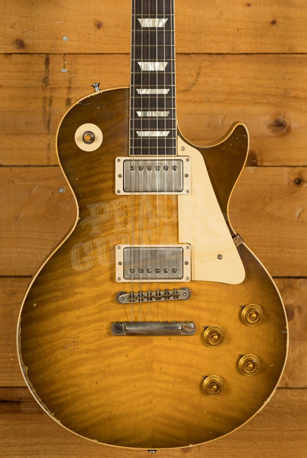 Gibson Custom Murphy Lab HP Top 59 Les Paul Golden Poppy Burst Heavy Aged Murphy Painted